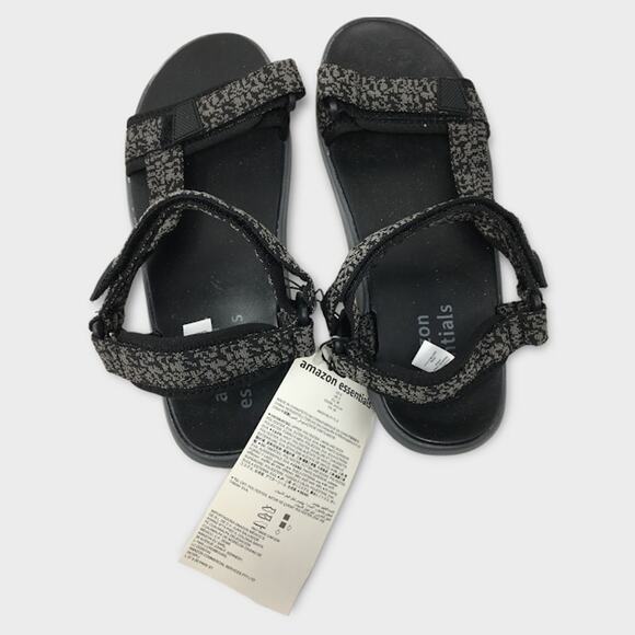 Amazon Essentials Big Kid Girls Hiking Sandal 6 Adjustable Hook & Loop Strap NWT - Picture 3 of 4